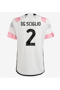 Juventus Mattia De Sciglio #2 Jalkapallovaatteet Vieraspaita 2023-24 Lyhythihainen